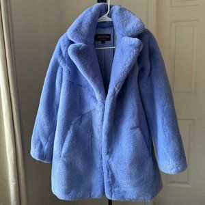 Donna Salyer's Fabulous Fur Periwinkle Le Mink Faux Fur Coat, Small